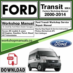 Ford Transit 2000-2014 Workshop Repair Manual PDF