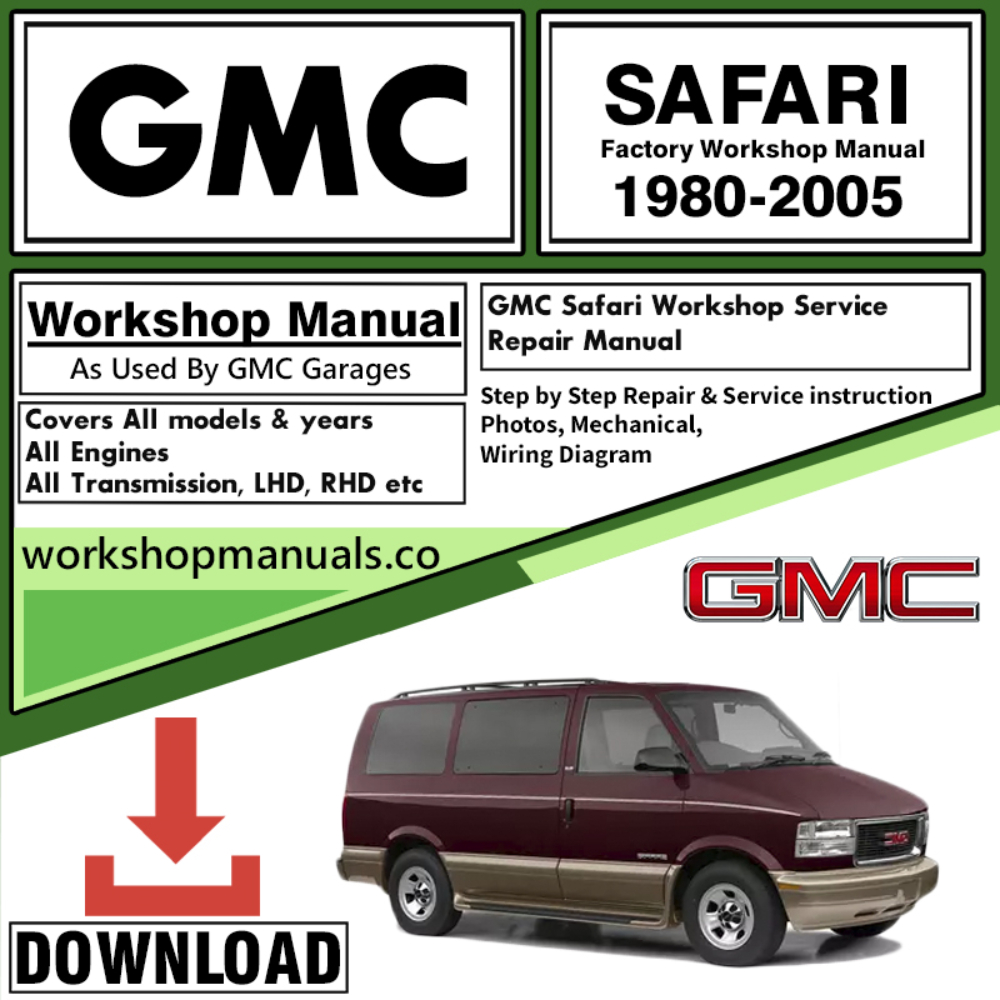 GMC Safari Workshop Repair Manual Download 1980 – 2005