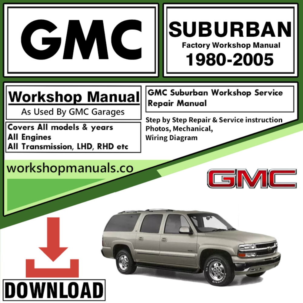 GMC Suburban Workshop Repair Manual Download 1980 – 2005