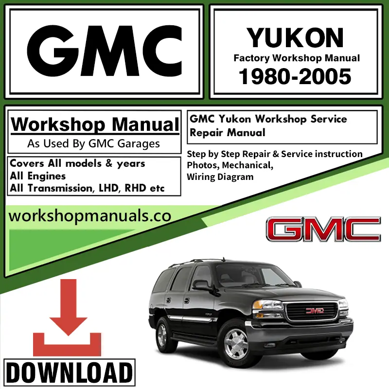 GMC Yukon Workshop Repair Manual Download 1980 - 2005
