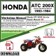Honda ATC200X Service Workshop Manual Download 1983 - 1984 PDF