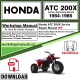Honda ATC200X Service Workshop Manual Download 1984 - 1985 PDF