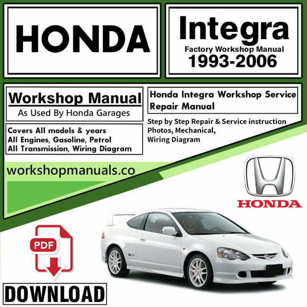 Honda Integra Workshop Repair Manual PDF Download