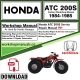 Honda ATC200S Service Workshop Manual Download 1984 - 1985 PDF