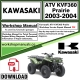 Kawasaki ATV KVF360 Prairie Workshop Service Repair Manual Download 2003 - 2004 PDF