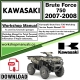 Kawasaki Brute Force 750 Workshop Service Repair Manual Download 2007 - 2008 PDF