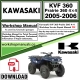 Kawasaki KVF 360 Prairie 360 4x4  Workshop Service Repair Manual Download 2005 - 2006 PDF