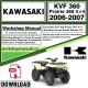 Kawasaki KVF 360 Prairie 360 4x4  Workshop Service Repair Manual Download 2006 - 2007 PDF