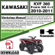 Kawasaki KVF 360 Prairie 360 4x4  Workshop Service Repair Manual Download 2010 - 2011 PDF
