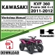 Kawasaki KVF 360 Prairie 360 4x4  Workshop Service Repair Manual Download 2011 - 2012 PDF