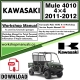 Kawasaki Mule 4010 4x4 Workshop Service Repair Manual Download 2011 - 2012 PDF