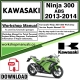 Kawasaki Ninja 300 ABS Workshop Service Repair Manual Download 2013 - 2014 PDF