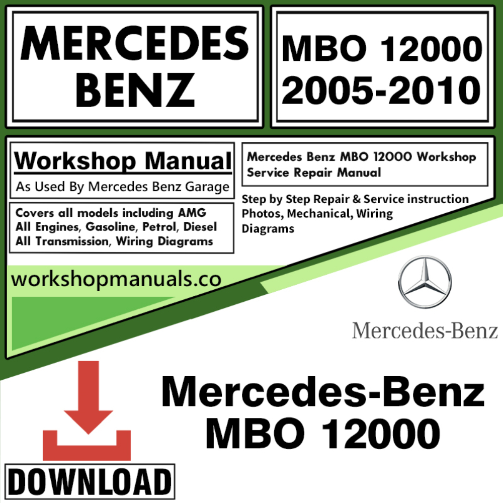 Mercedes MBO 12000 Workshop Repair Manual Download
