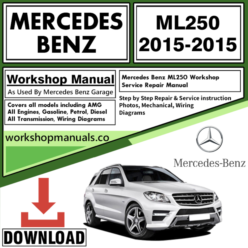 Mercedes ML250 Workshop Repair Manual Download
