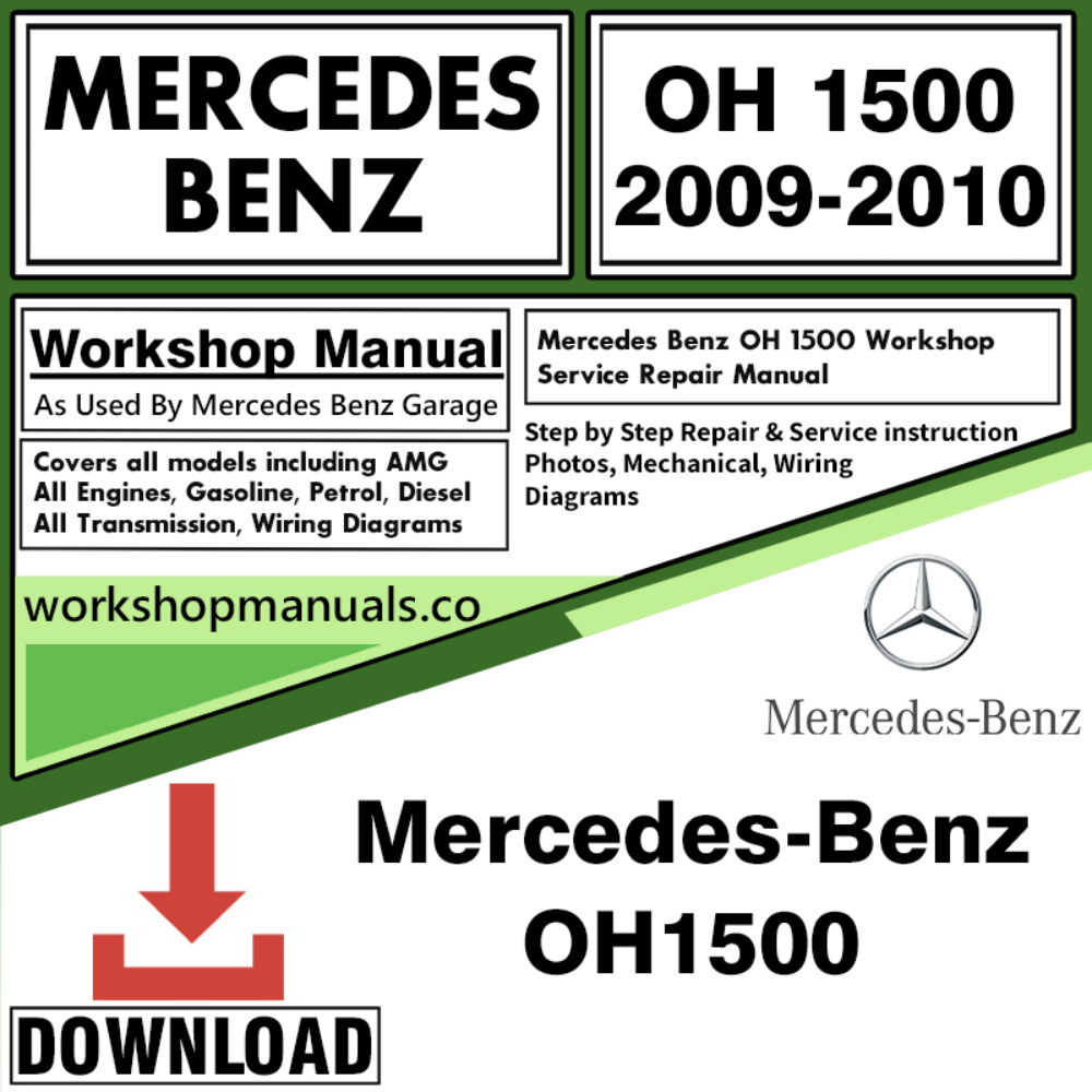 Mercedes OH 1500 Workshop Repair Manual Download