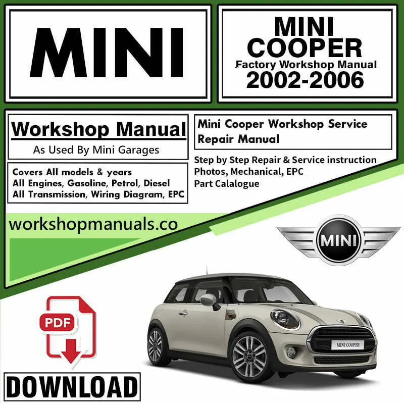 MINI Cooper and Cooper S Workshop Repair Service Manual