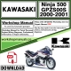 Kawasaki Ninja 500 GPZS00S Workshop Service Repair Manual Download 2000 - 2001 PDF