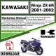 Kawasaki Ninja ZX-6R  Workshop Service Repair Manual Download 2001 - 2002 PDF
