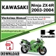 Kawasaki Ninja ZX-6R  Workshop Service Repair Manual Download 2003 - 2004 PDF