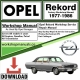 Opel Rekord Manual Download