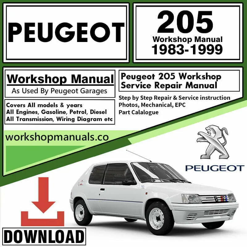 Peugeot 205 Workshop Repair Manual