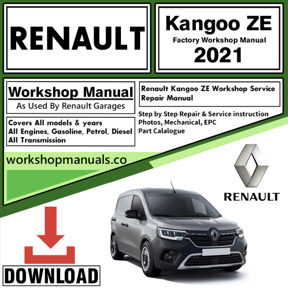 Renault Kangoo ZE Workshop Repair Manual Download