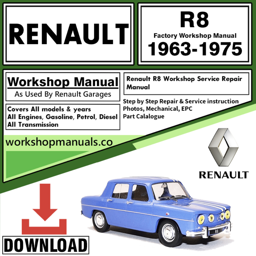 Renault R8 Workshop Repair Manual Download