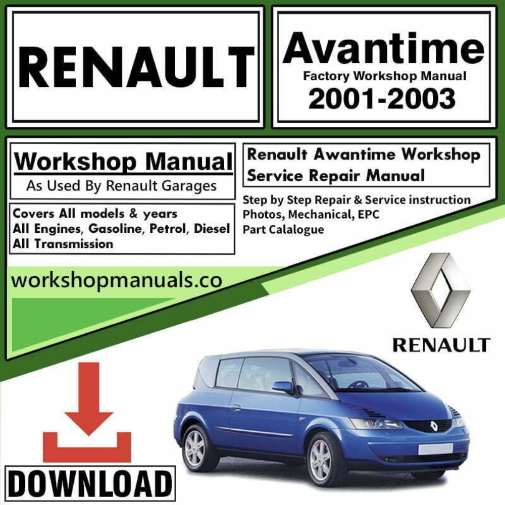 Renault Avantime Workshop Repair Manual Download