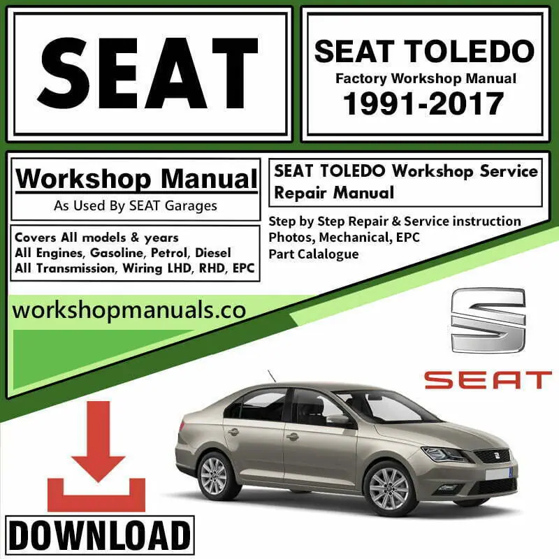 Seat Toledo Workshop Repair Service Manual Download