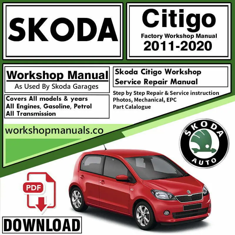 Download the Skoda Citigo Workshop Manual. This repair manual PDF has wiring diagrams, and parts diagrams. DIY. 24/7 Support and Live chat.