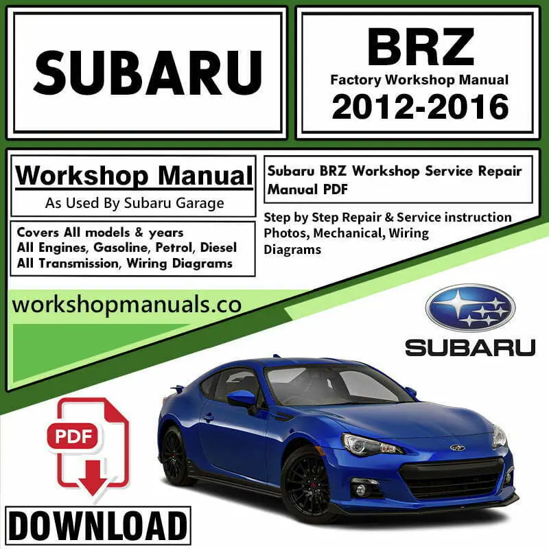 Subaru BRZ Workshop Repair Manual