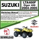 Suzuki LTA400F Eiger 400 Service Repair Shop Manual Download 2004 - 2005 PDF