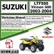 Suzuki LTF500 Vinson 500 Service Repair Shop Manual Download 2003 - 2004 PDF