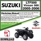 Suzuki LTF500 Vinson 500 Service Repair Shop Manual Download 2005 - 2006 PDF