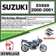 Suzuki SV650 Service Repair Shop Manual Download 2000 - 2001 PDF