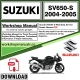 Suzuki SV650-S Service Repair Shop Manual Download 2004 - 2005 PDF