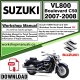 Suzuki VL800 Boulevard C50 Service Repair Shop Manual Download 2007 - 2008 PDF