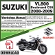 Suzuki VL800 Boulevard C50 Service Repair Shop Manual Download 2008 - 2009 PDF