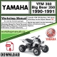 Yamaha YFM 350 Big Bear 350 Service Repair Shop Manual Download 1990 - 1991 PDF