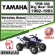 Yamaha YFM 350 Big Bear 350 Service Repair Shop Manual Download 1992 - 1993 PDF