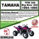 Yamaha YFM 350 Big Bear 350 Service Repair Shop Manual Download 1994 - 1995 PDF
