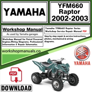 Yamaha YFM660 Raptor Service Repair Shop Manual Download 2002 – 2003 PDF