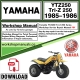 Yamaha YTZ250 Tri-Z 250 Service Repair Shop Manual Download 1985 - 1986 PDF