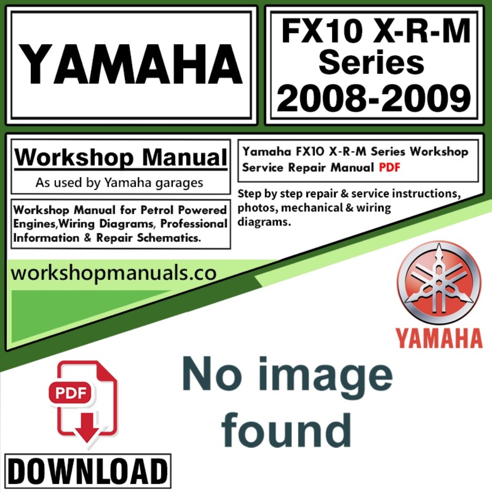 Yamaha FX10 X-R-M Series Service Repair Shop Manual Download 2008 – 2009 PDF