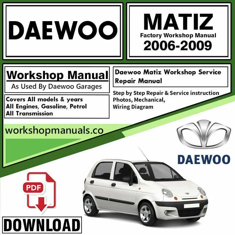 Daewoo Matiz Workshop Repair Manual