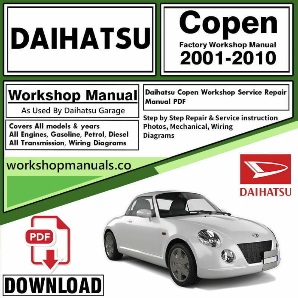 Daihatsu Copen Workshop Repair Manual