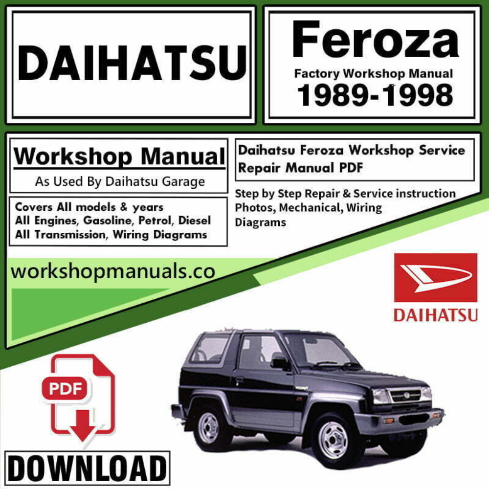 Daihatsu Fourtrak Workshop Repair Manual