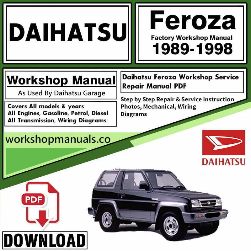 Daihatsu Feroza Workshop Repair Manual