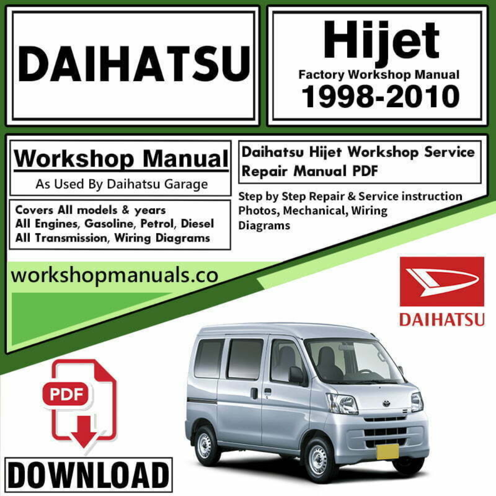 Daihatsu Hijet Workshop Repair Manual