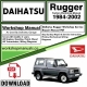Daihatsu Rugger Workshop Repair Manual